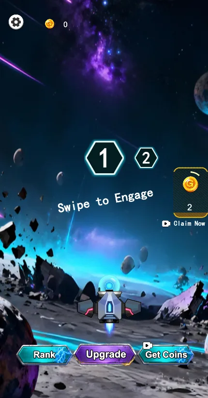 Opening screen of Sky Thunder: Ace Strike in the browser build